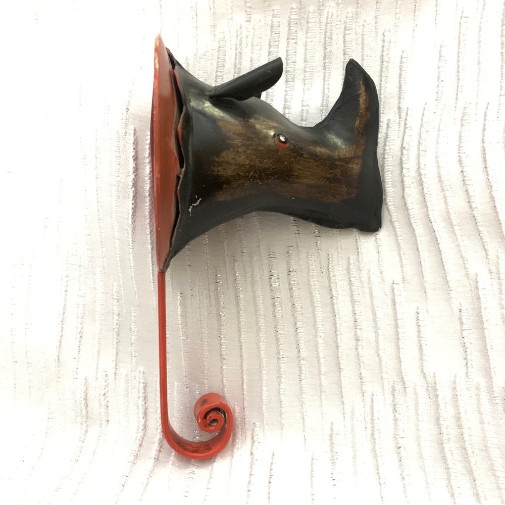 Black and Orange Rhino Wall Hook